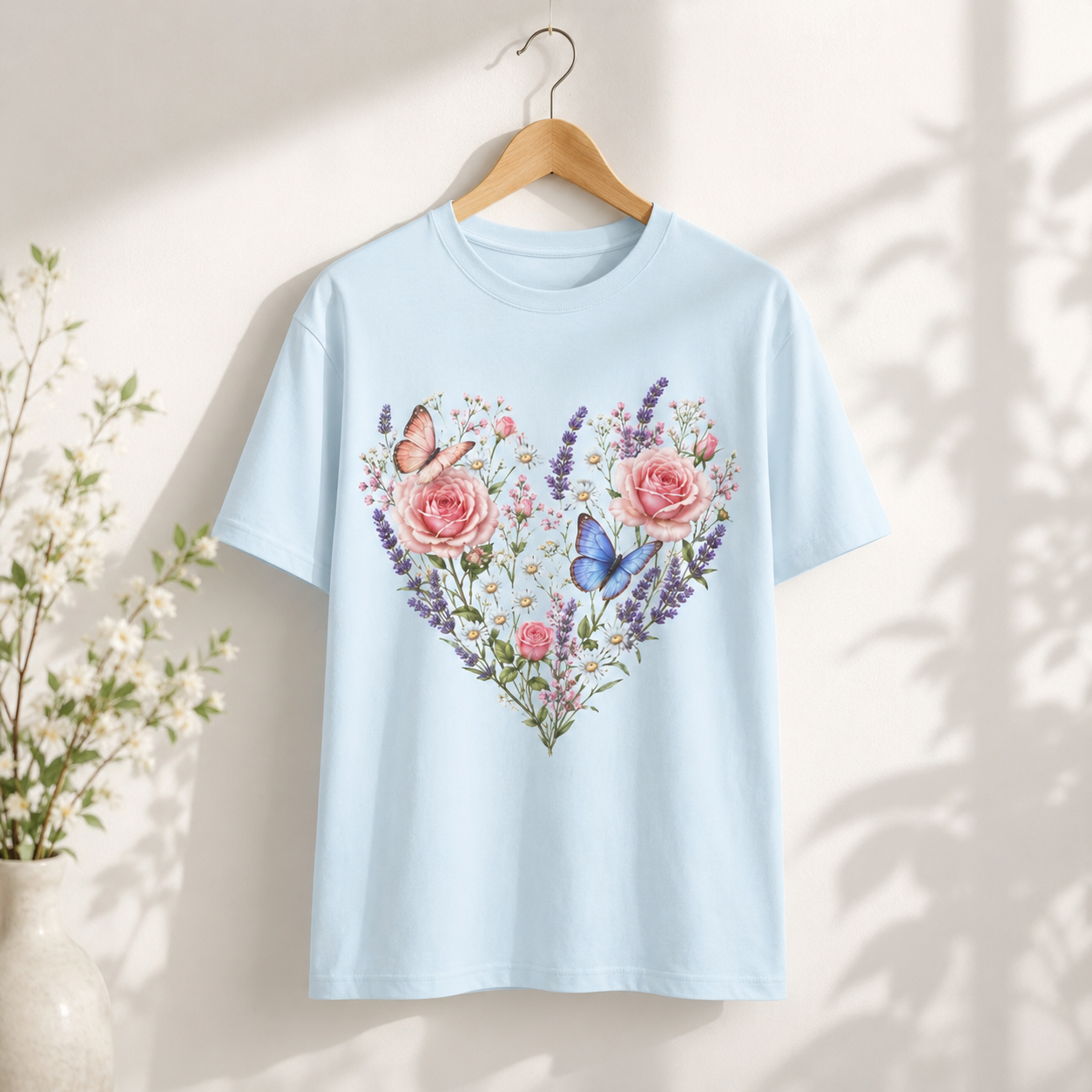 Wildflower Heart - Floral & Butterfly Botanical Tee