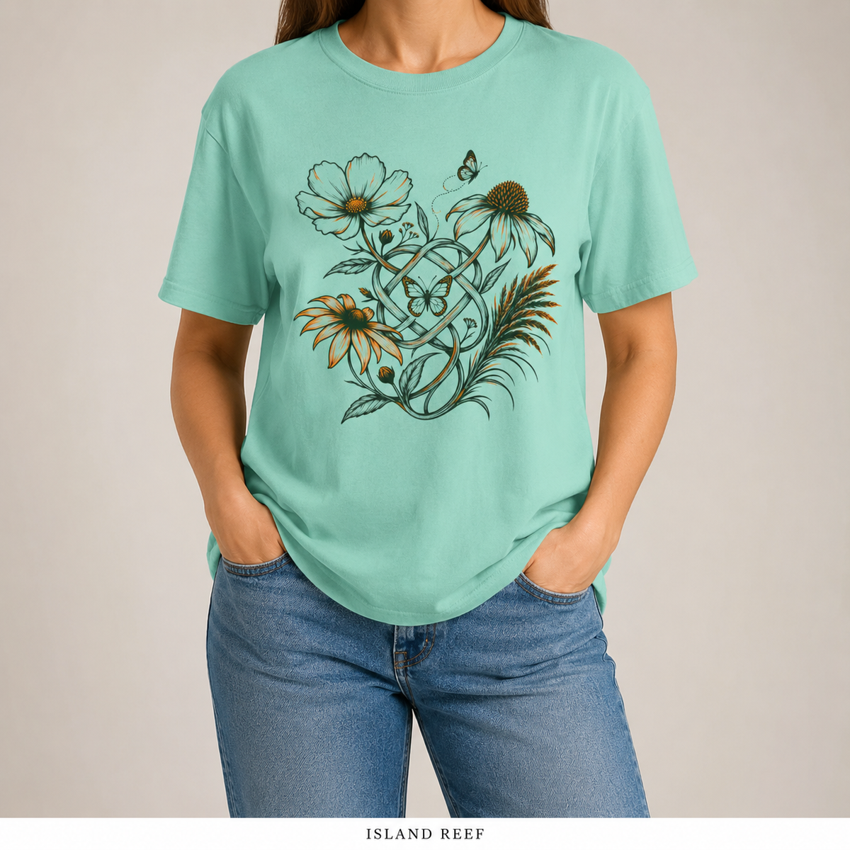 Wildflower Love Knot Botanical T-Shirt