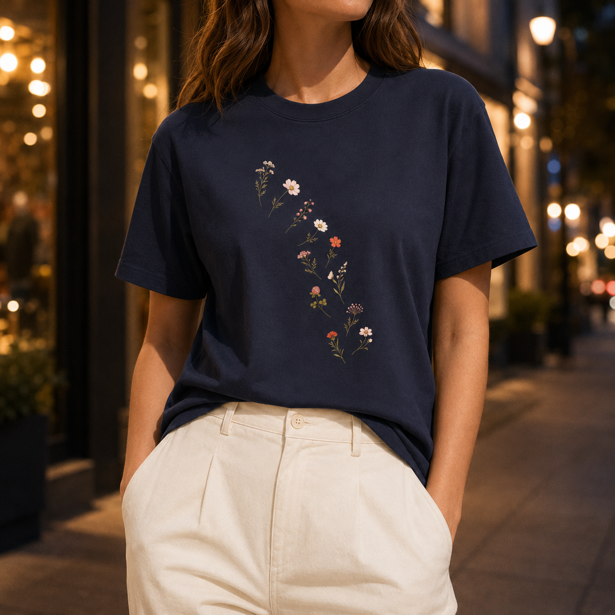 Placed by the Wind — Premium Wildflower Tee