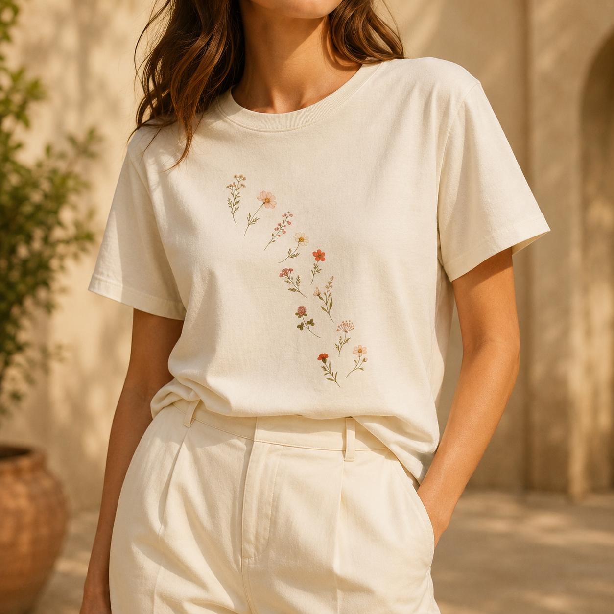 Placed by the Wind — Premium Wildflower Tee