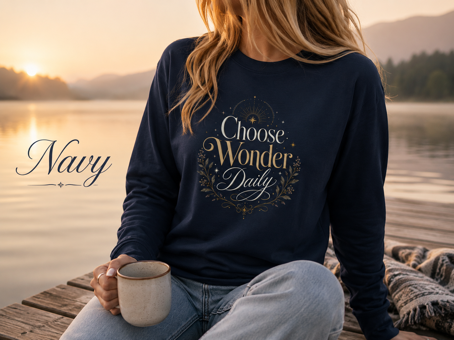 Choose Wonder Daily — Heavyweight Long Sleeve Tee