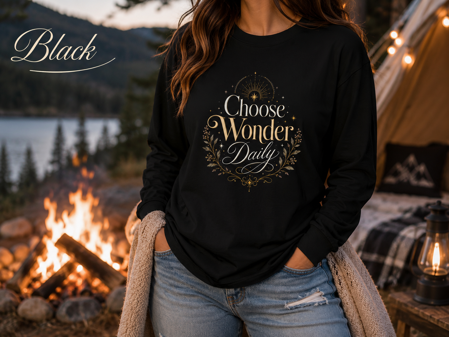 Choose Wonder Daily — Heavyweight Long Sleeve Tee