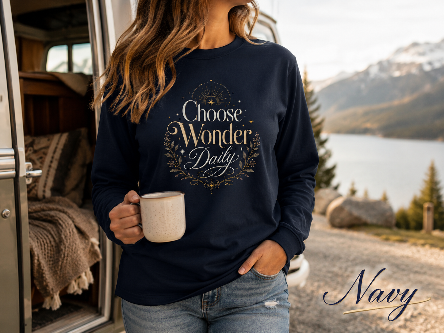 Choose Wonder Daily — Heavyweight Long Sleeve Tee