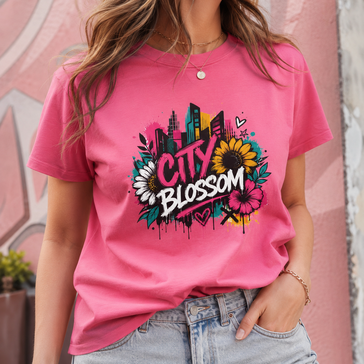 City Blossom — Graffiti Tee