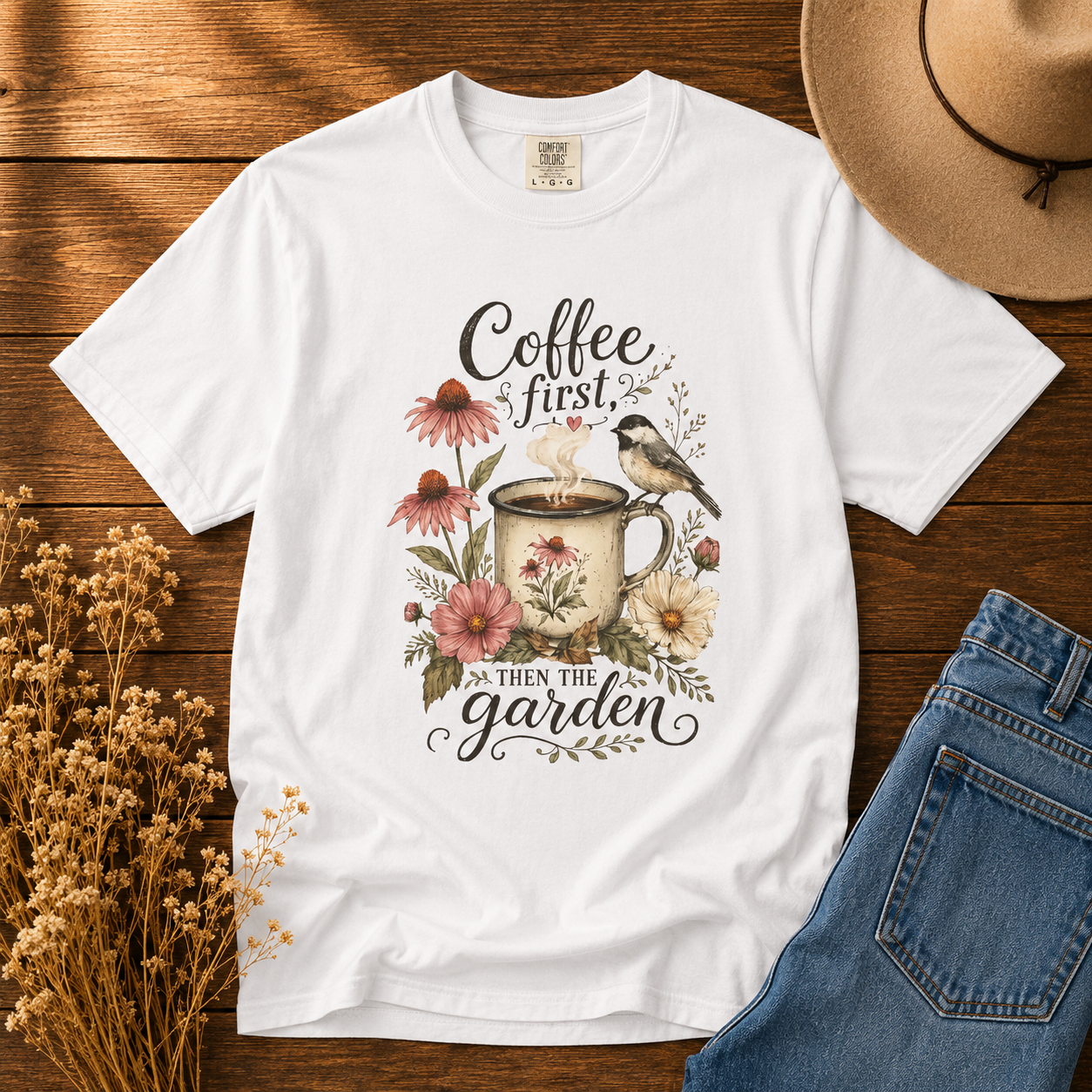 Coffee First, Then the Garden Tee