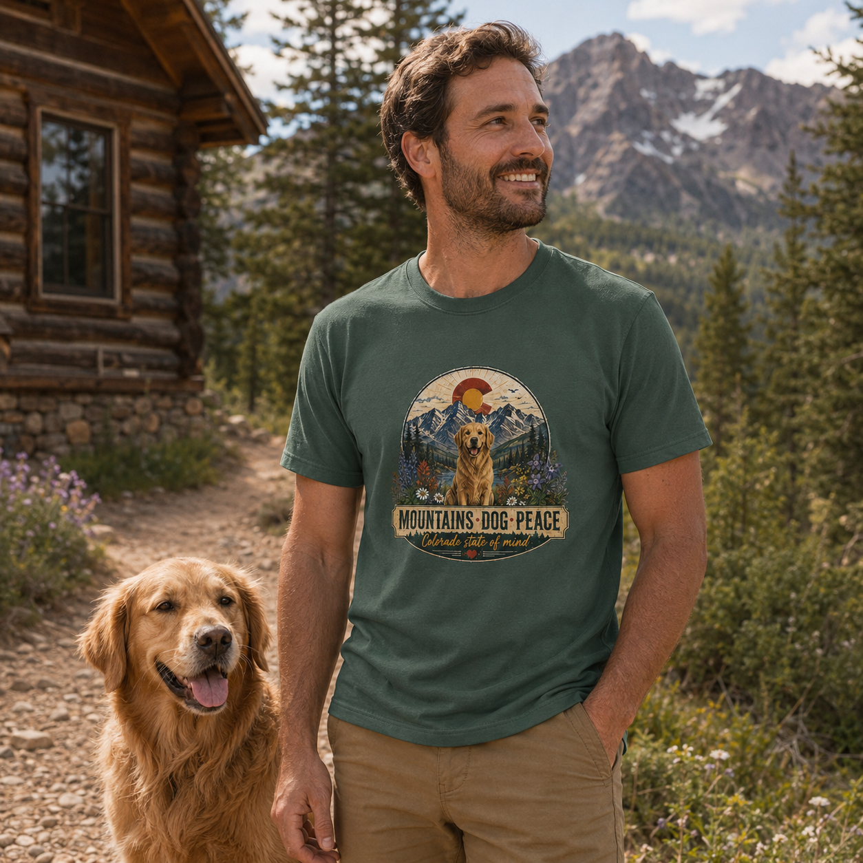 Mountains Dog Peace - Colorado State of Mind