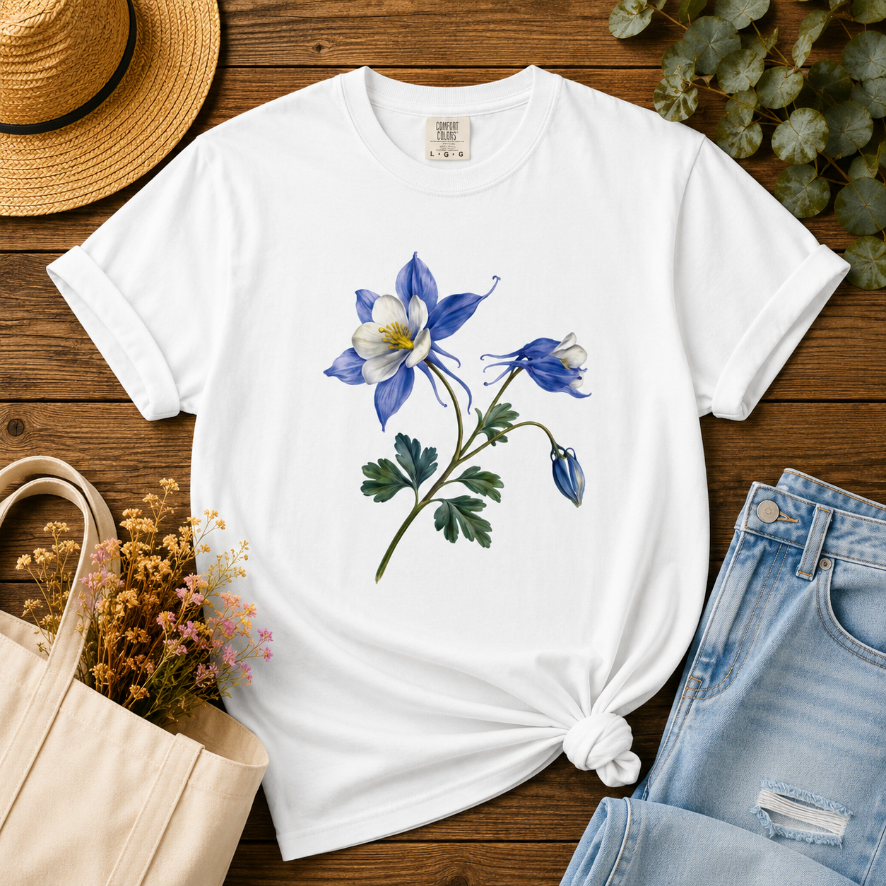 Columbine Flowers Tee