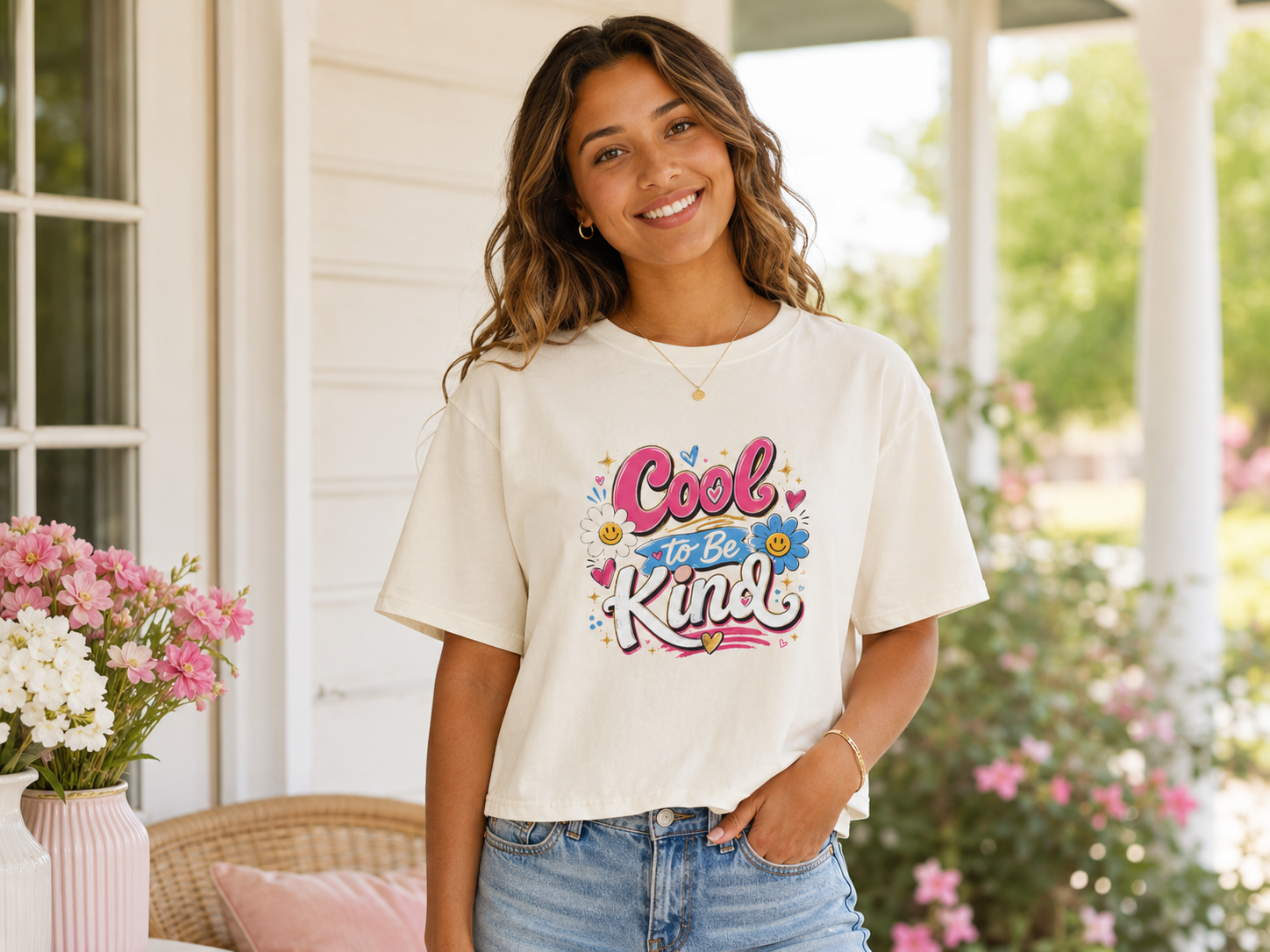Cool to Be Kind — Boxy Cropped Tee