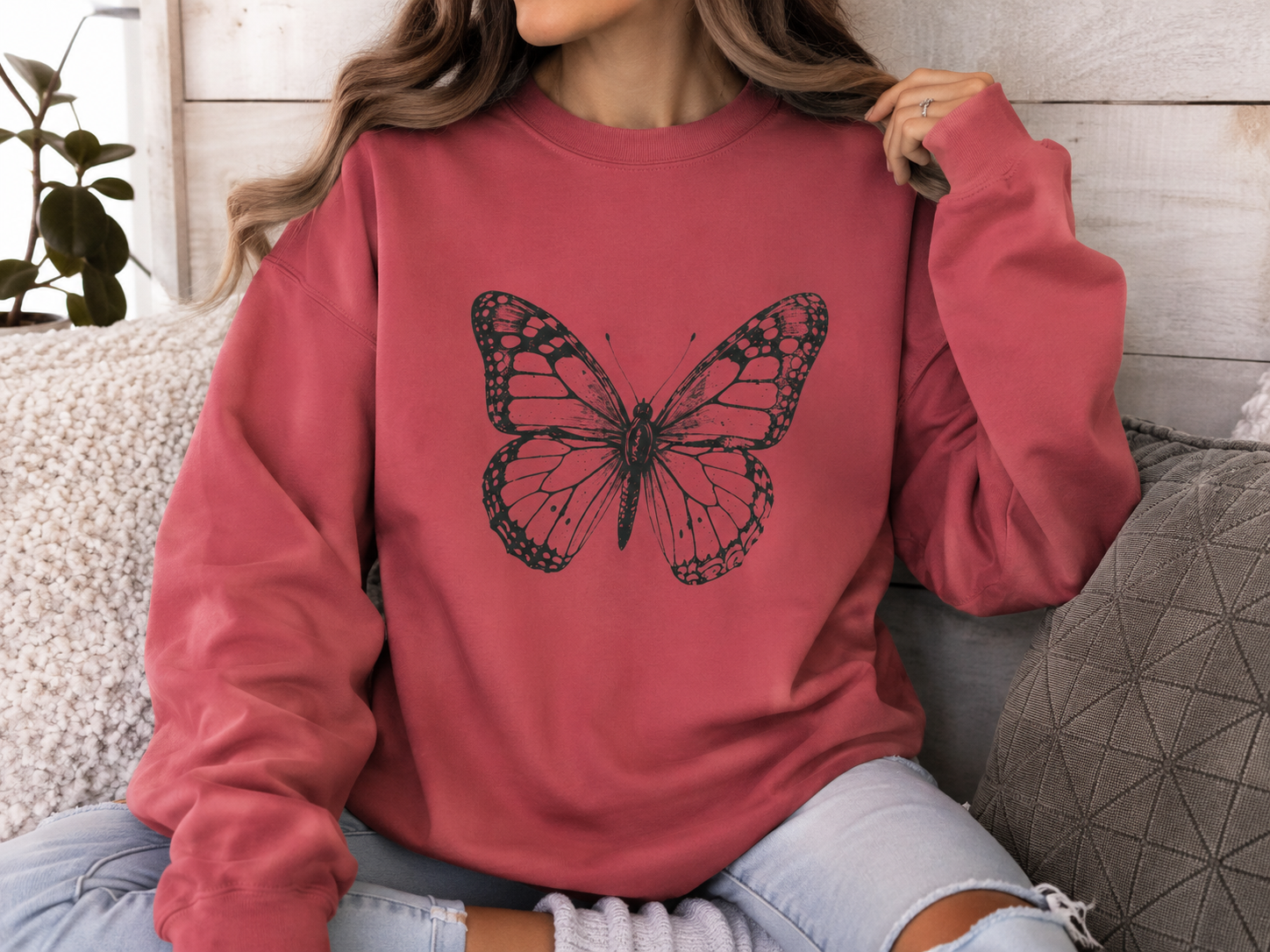Vintage Monarch — Butterfly Sweatshirt