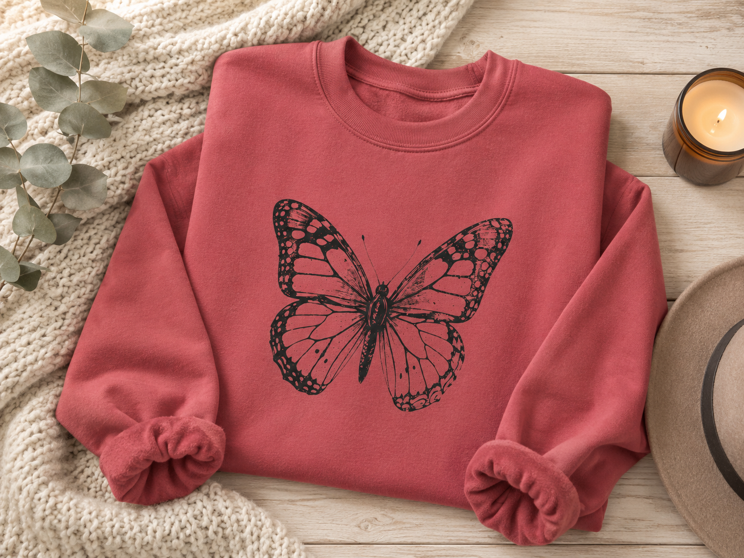 Vintage Monarch — Butterfly Sweatshirt