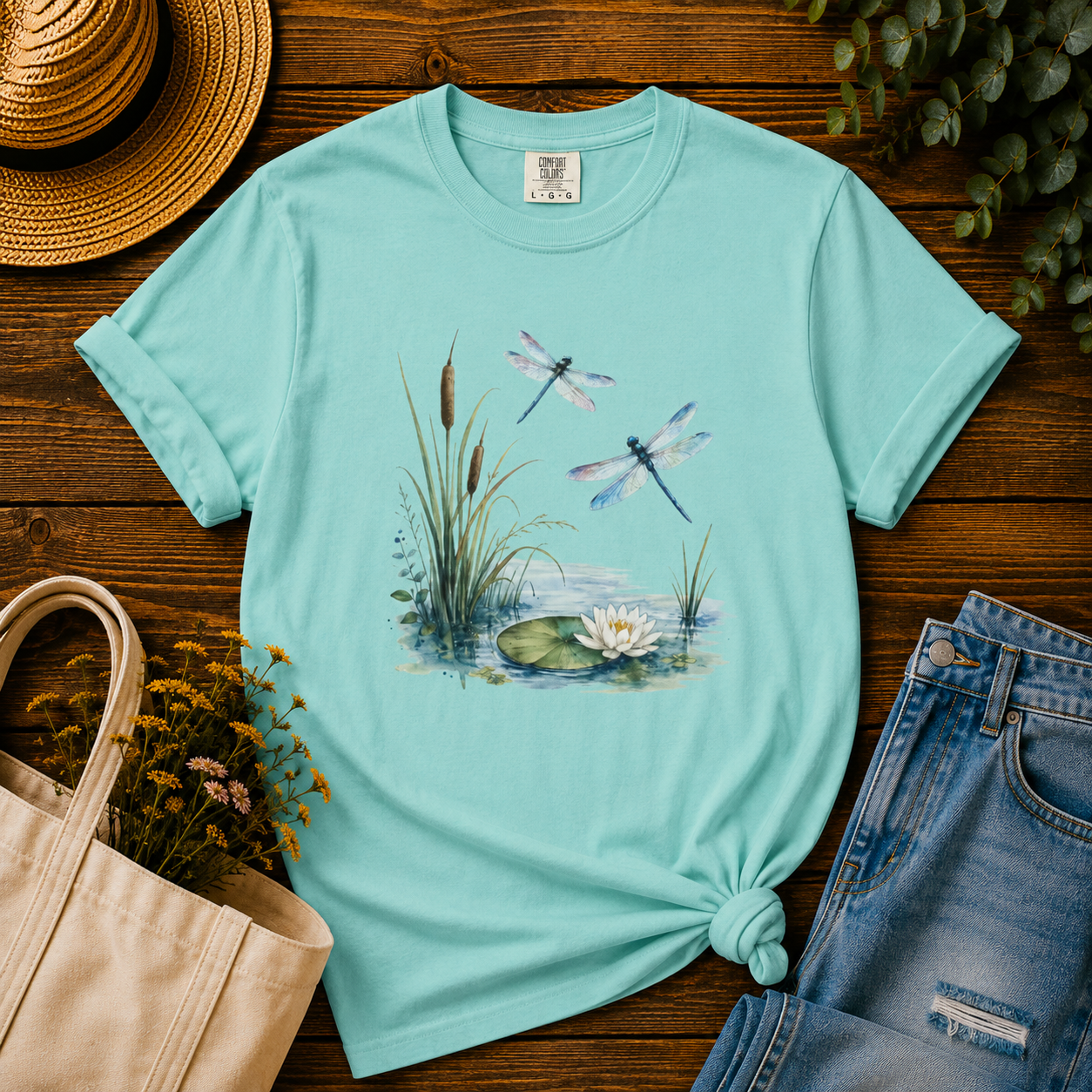 Dragonflies & Lily Pond Tee