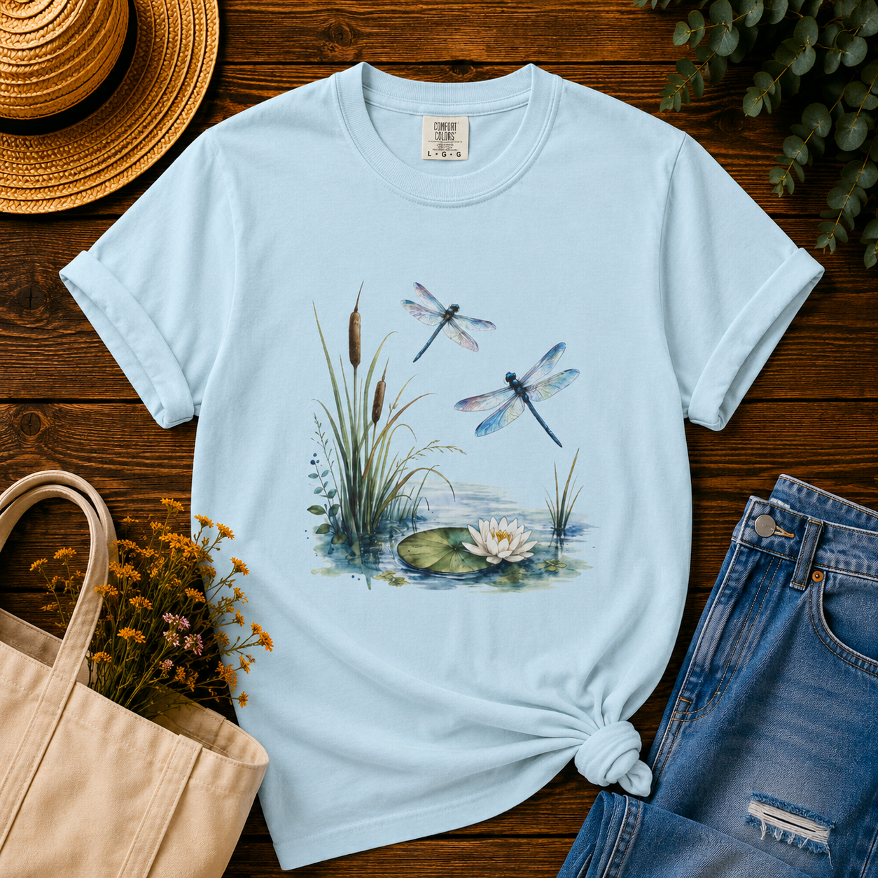 Dragonflies & Lily Pond Tee