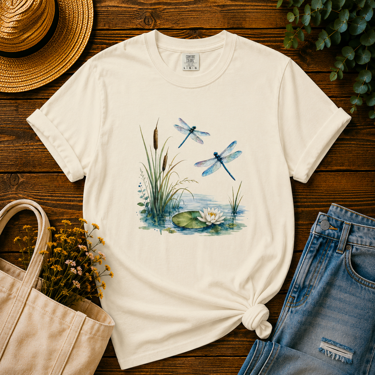Dragonflies & Lily Pond Tee