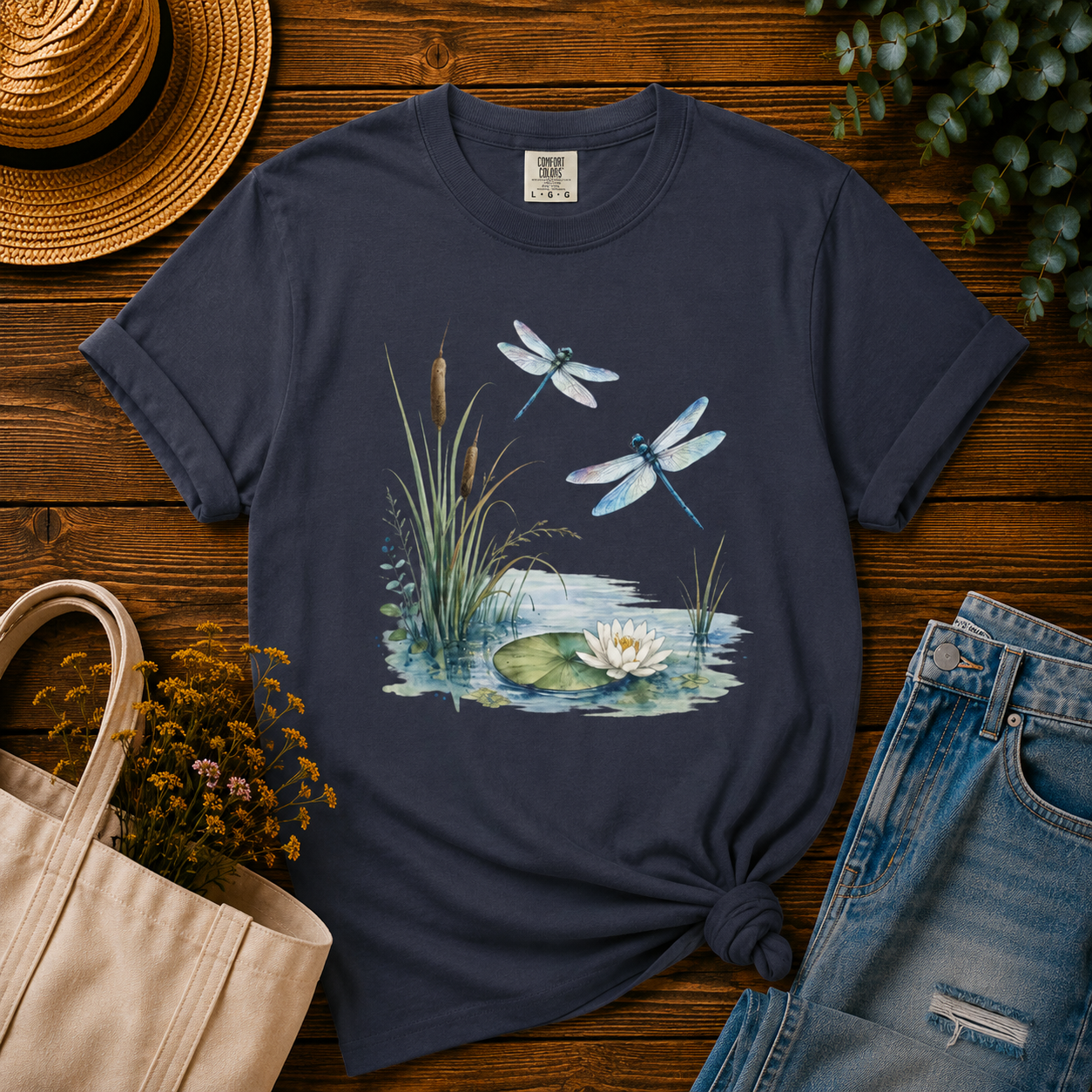 Dragonflies & Lily Pond Tee