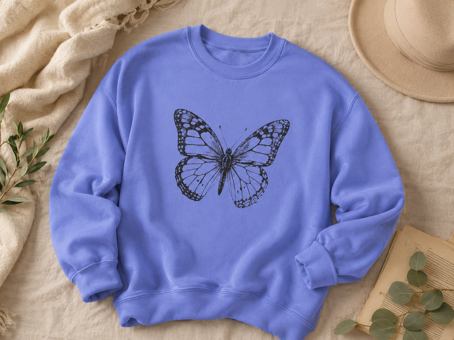 Vintage Monarch — Butterfly Sweatshirt