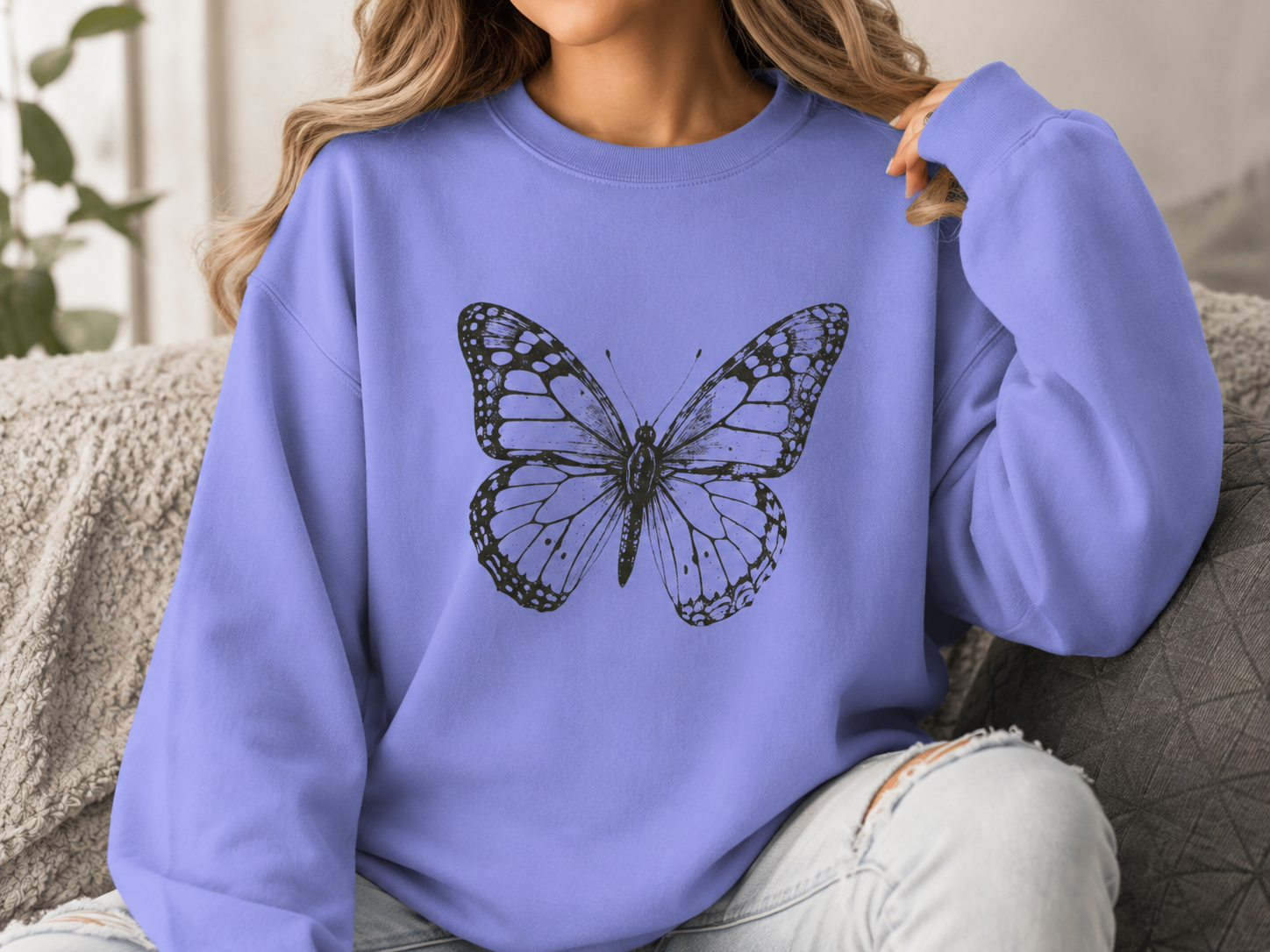 Vintage Monarch — Butterfly Sweatshirt