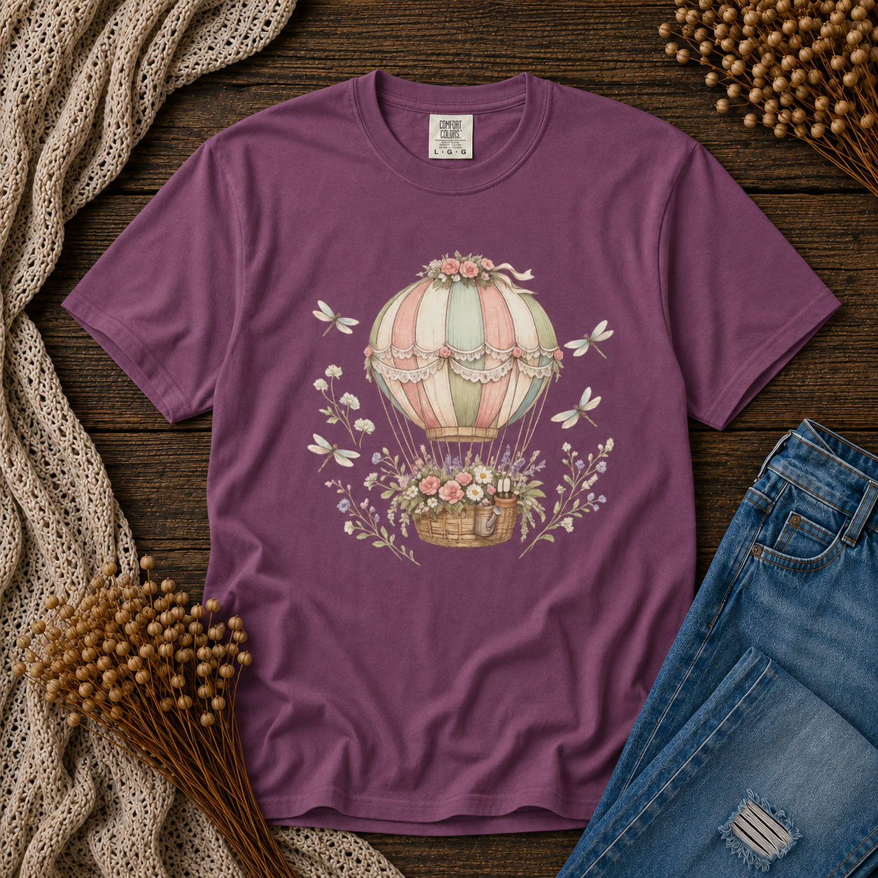 Floral Hot Air Balloon Tee