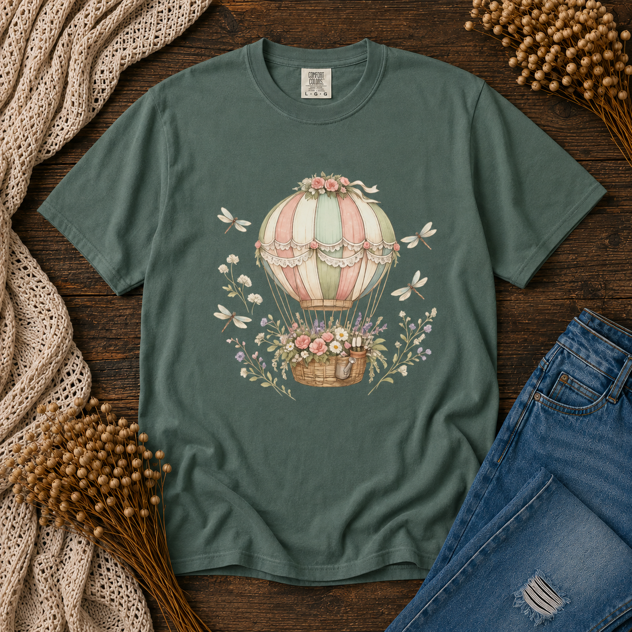Floral Hot Air Balloon Tee