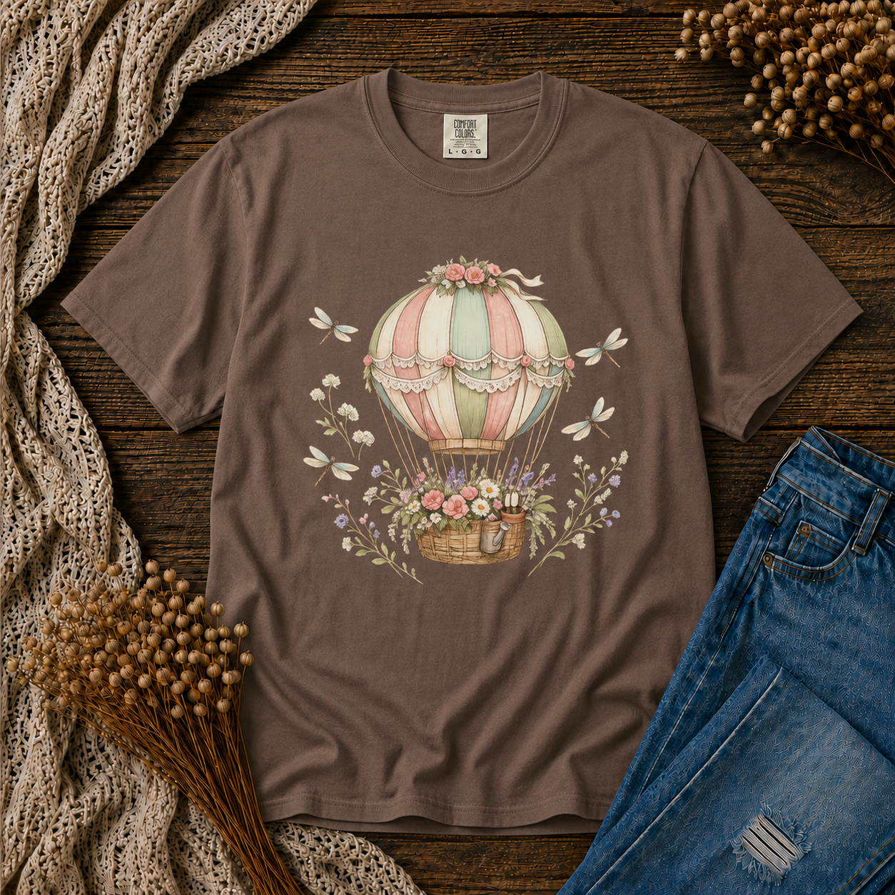 Floral Hot Air Balloon Tee