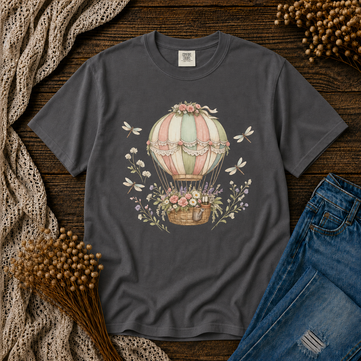Floral Hot Air Balloon Tee
