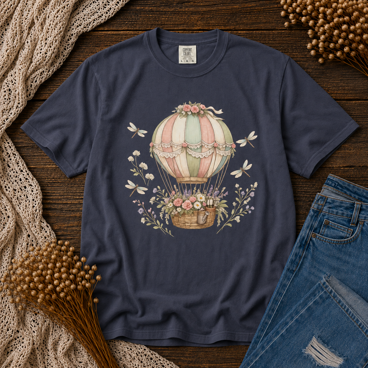 Floral Hot Air Balloon Tee