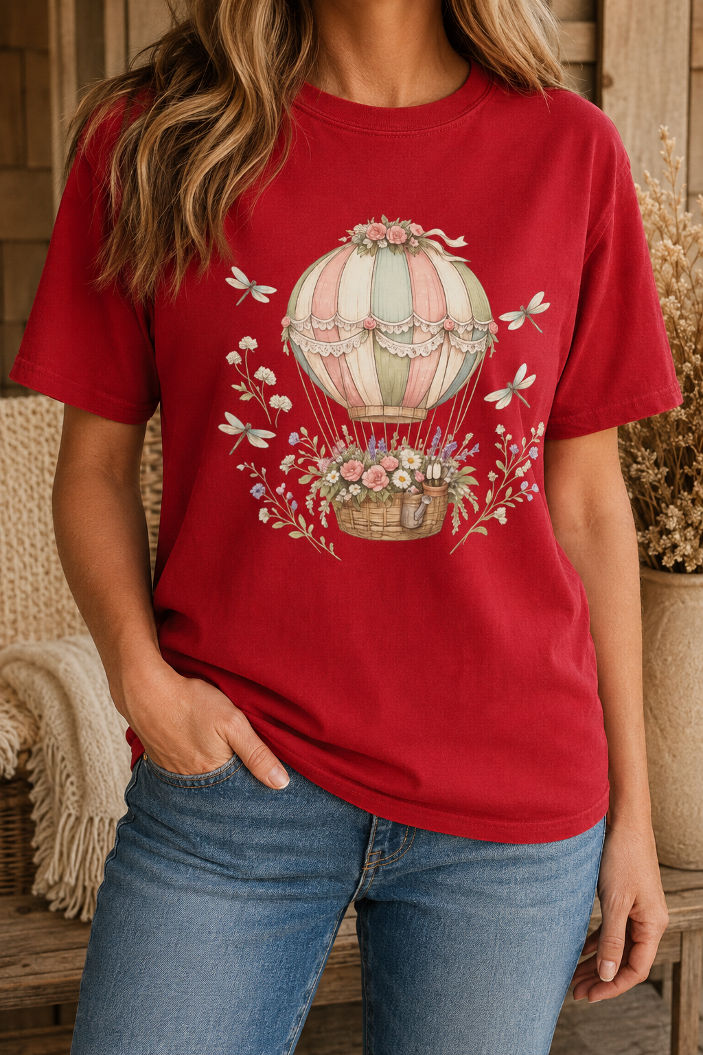 Floral Hot Air Balloon Tee