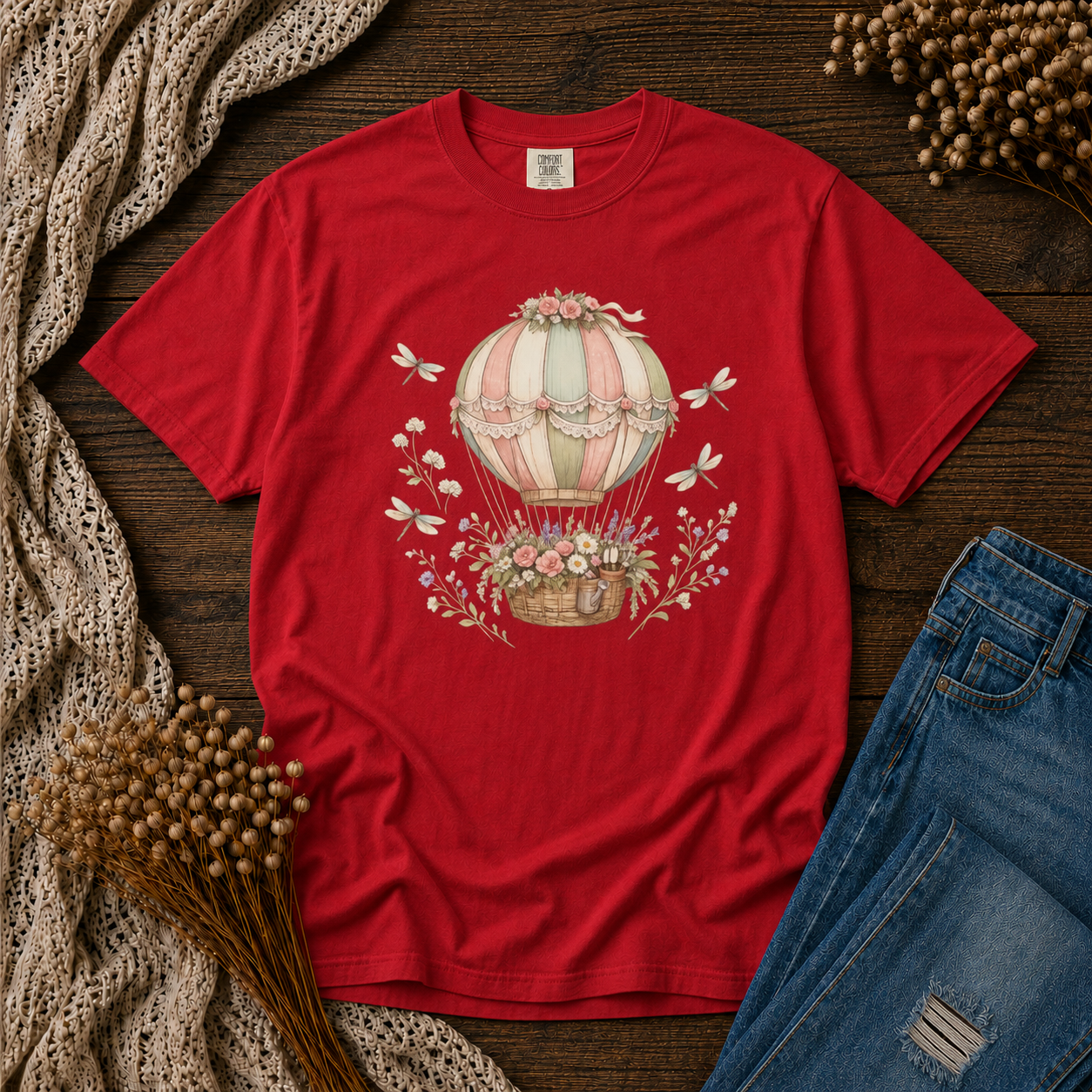 Floral Hot Air Balloon Tee
