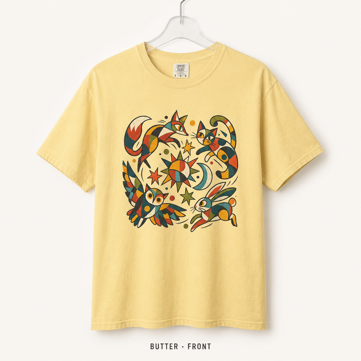 Folk Fauna Celestial Sun & Moon T-Shirt