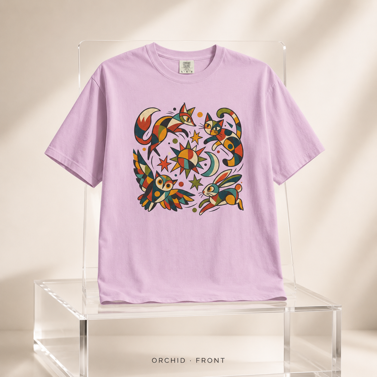 Folk Fauna Celestial Sun & Moon T-Shirt
