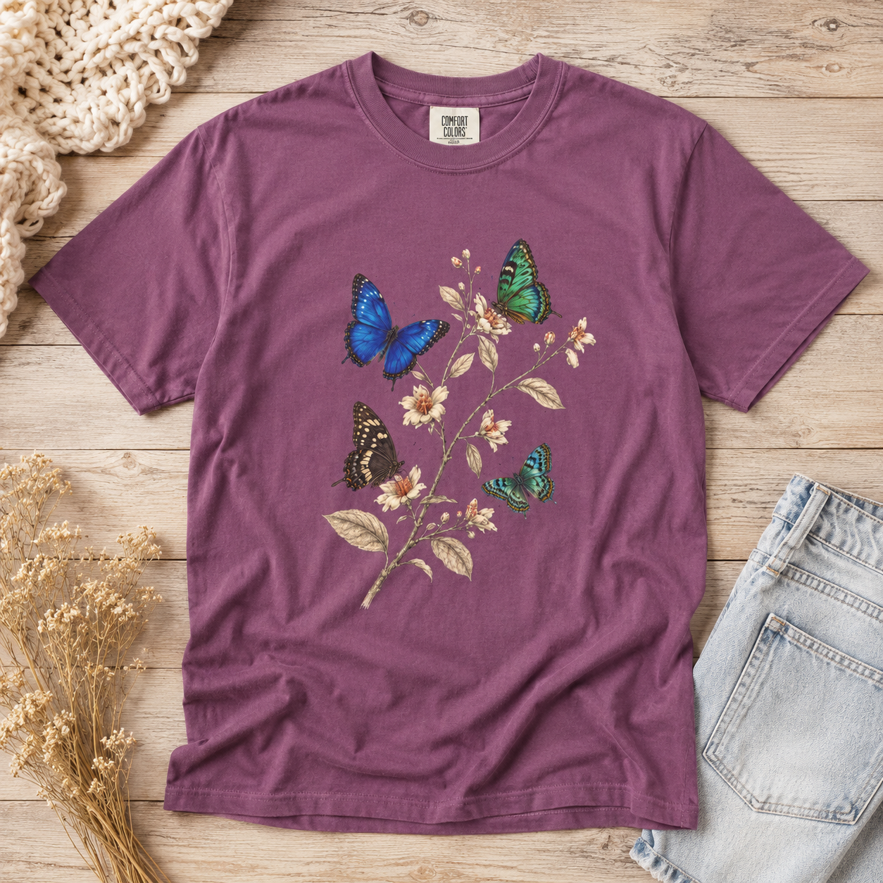 Four Butterflies Tee