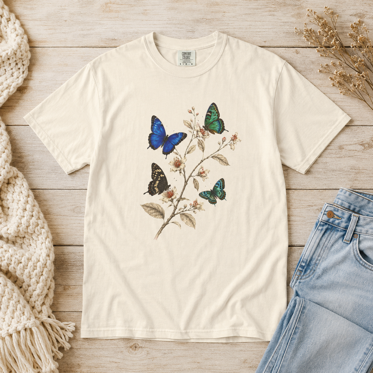 Four Butterflies Tee