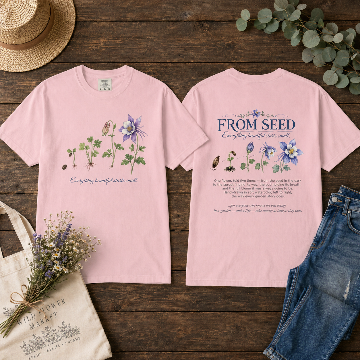 From Seed — Columbine Tee
