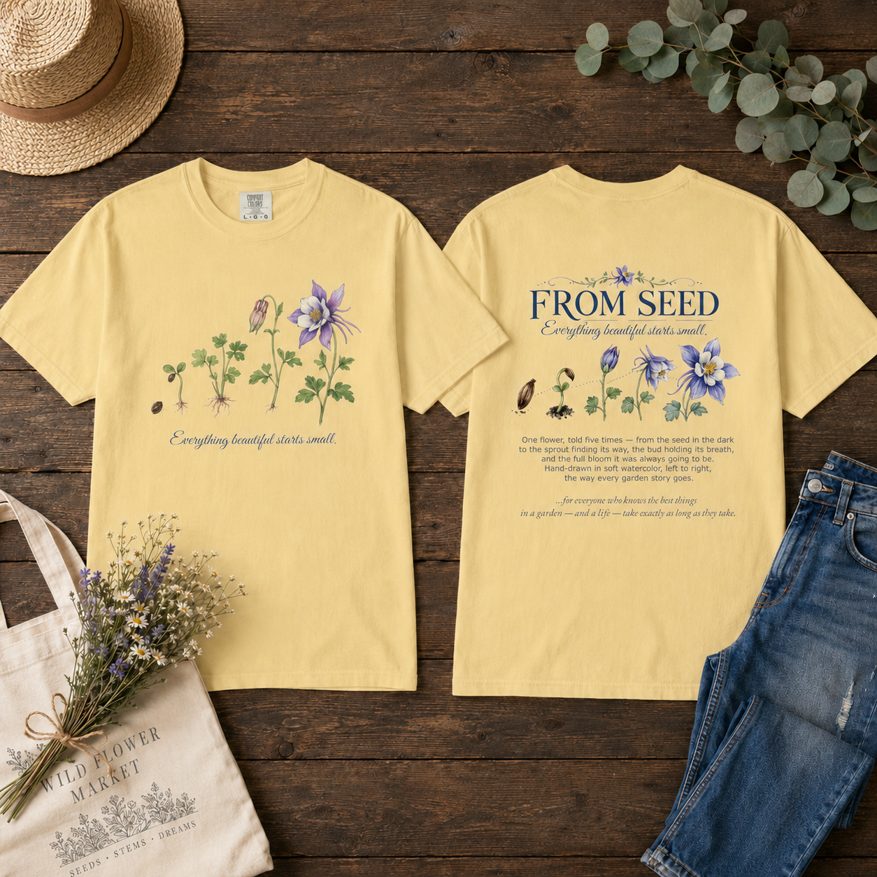From Seed — Columbine Tee