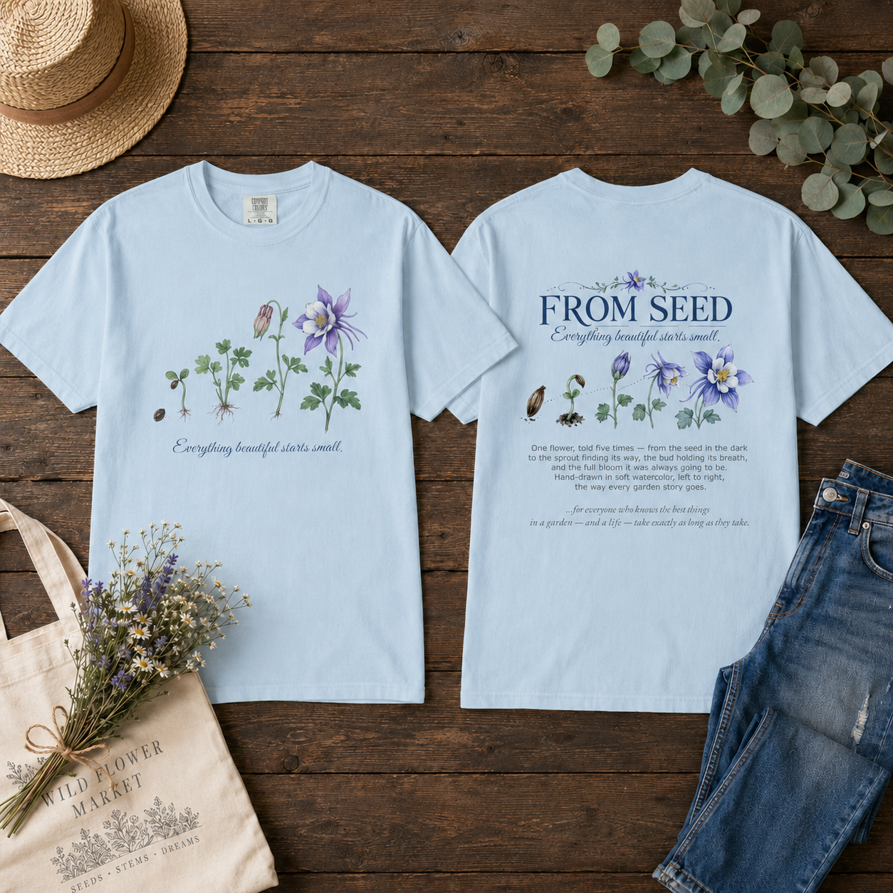 From Seed — Columbine Tee