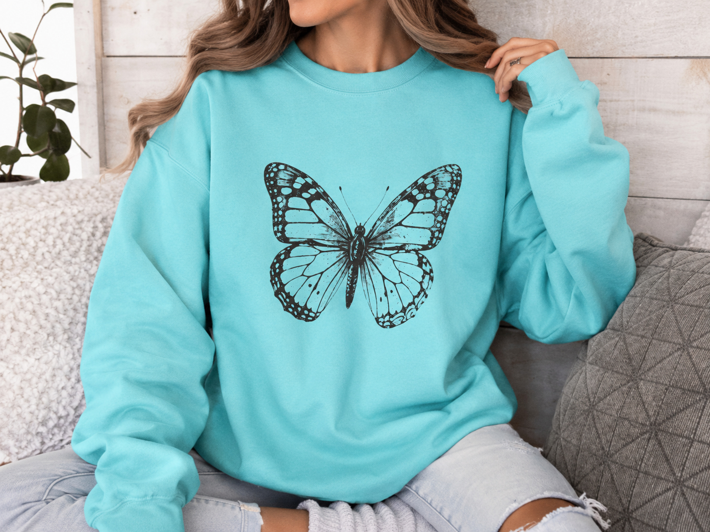 Vintage Monarch — Butterfly Sweatshirt
