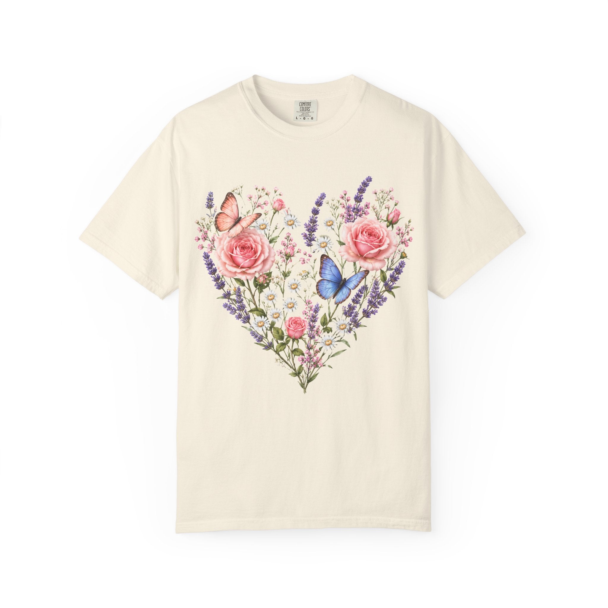Wildflower Heart - Floral & Butterfly Botanical Tee