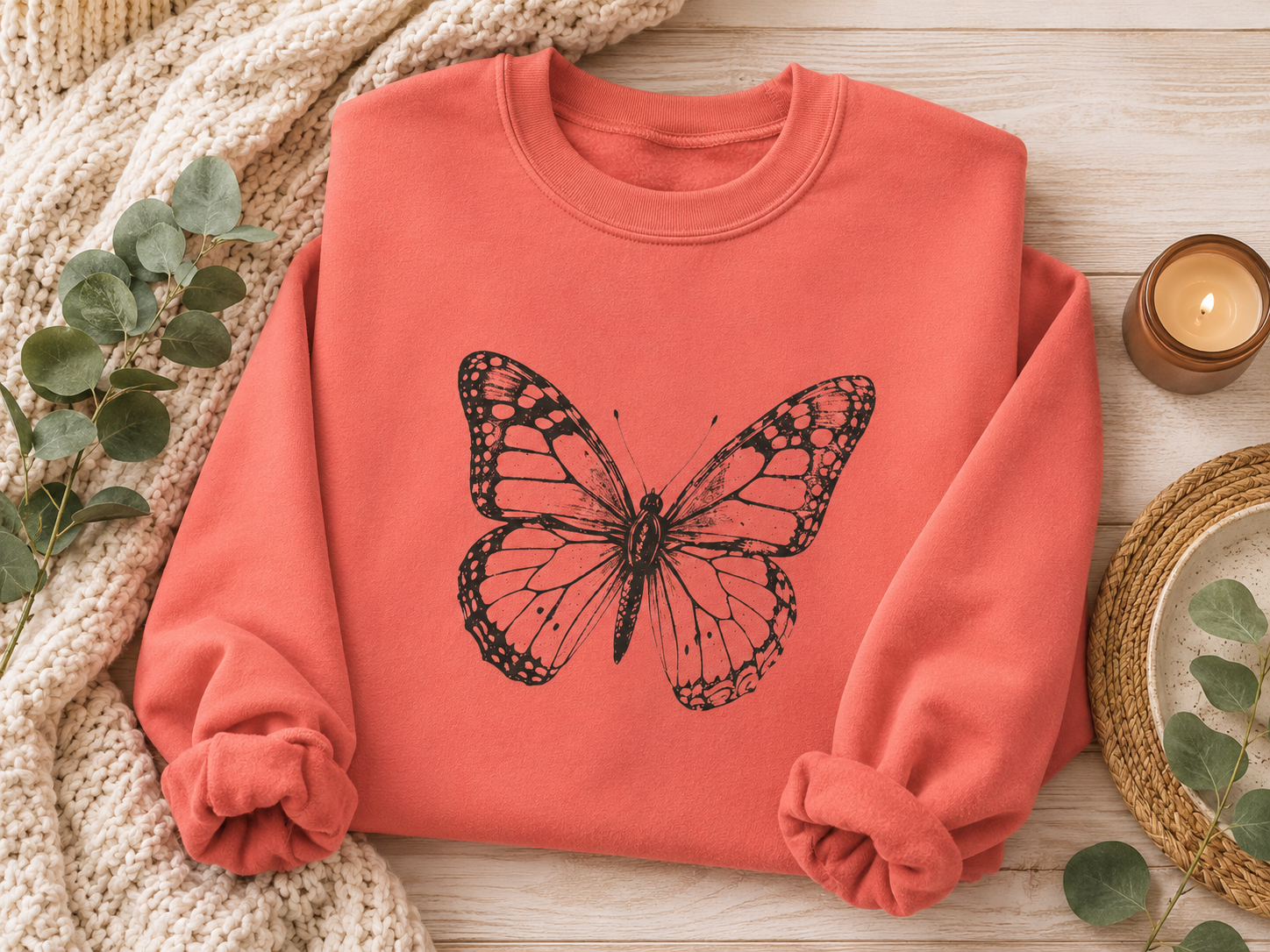 Vintage Monarch — Butterfly Sweatshirt