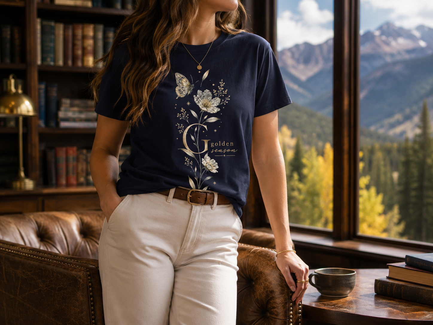 Gilded Bloom Premium Botanical Tee