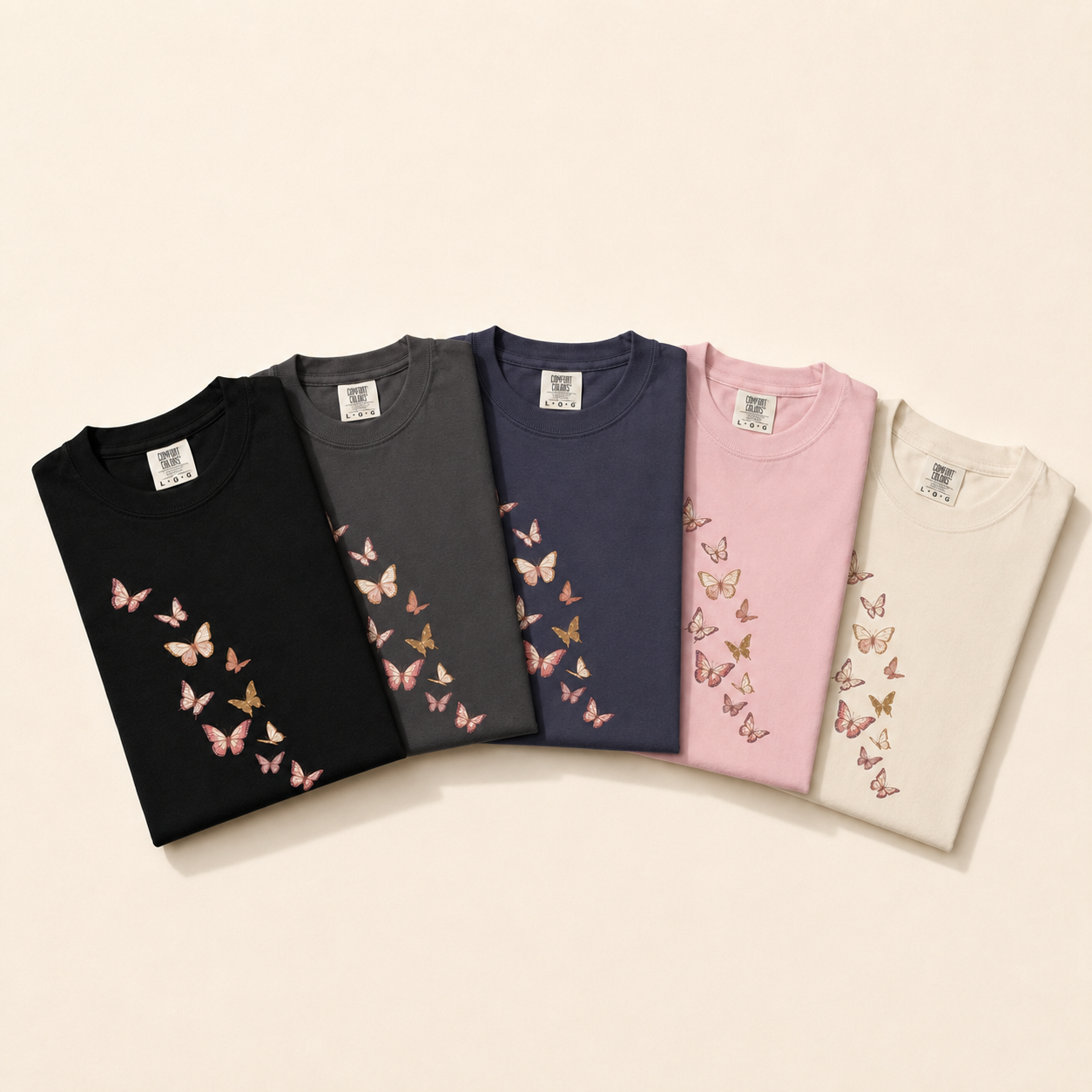 Gilded Kaleidoscope — Premium Butterfly Tee