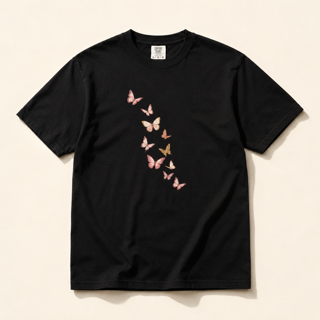 Gilded Kaleidoscope — Premium Butterfly Tee