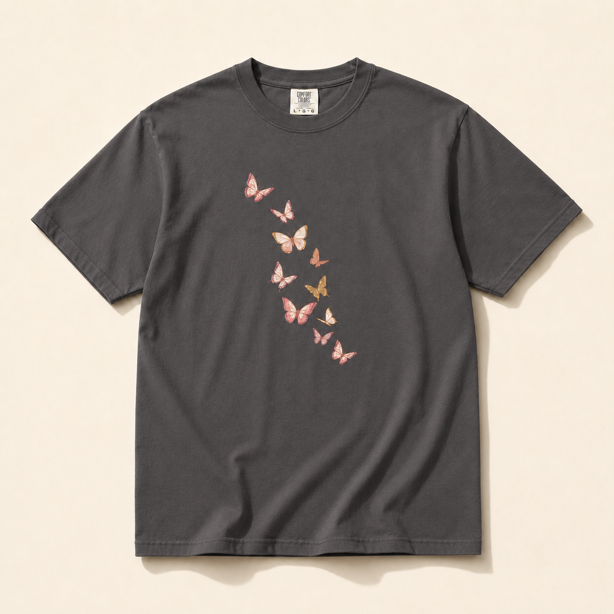 Gilded Kaleidoscope — Premium Butterfly Tee