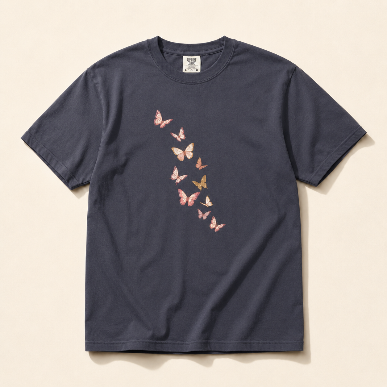 Gilded Kaleidoscope — Premium Butterfly Tee