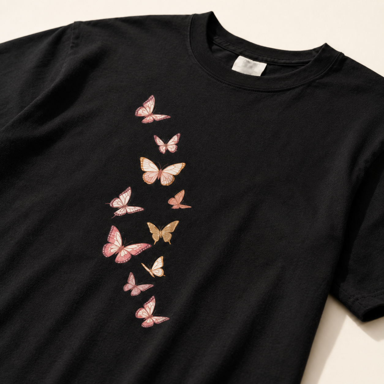 Gilded Kaleidoscope — Premium Butterfly Tee