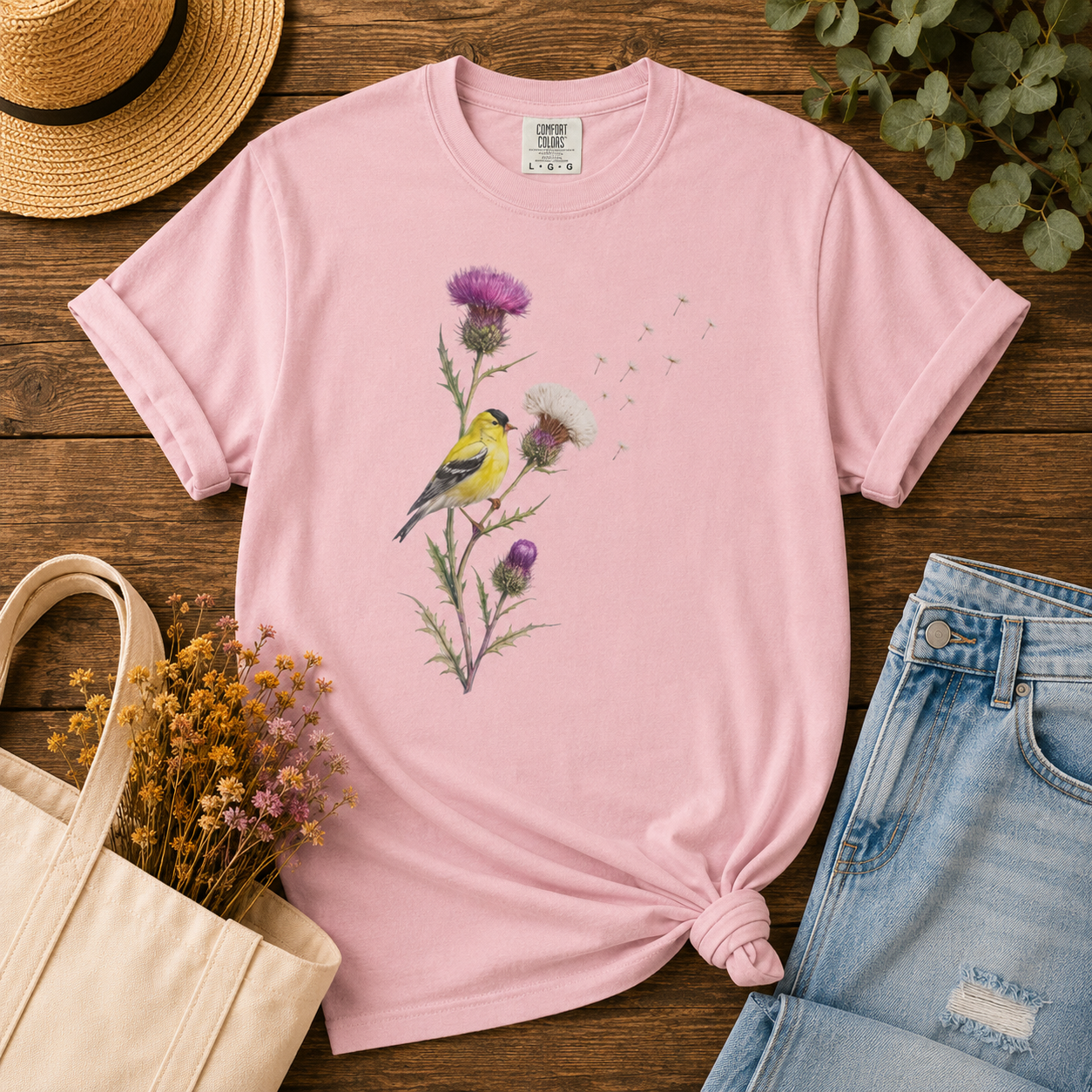 Goldfinch & Thistle Tee