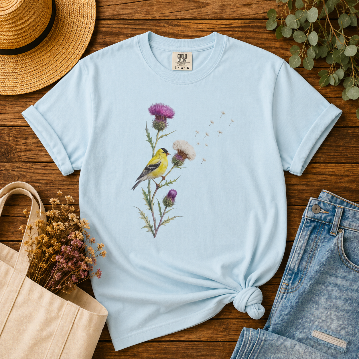 Goldfinch & Thistle Tee