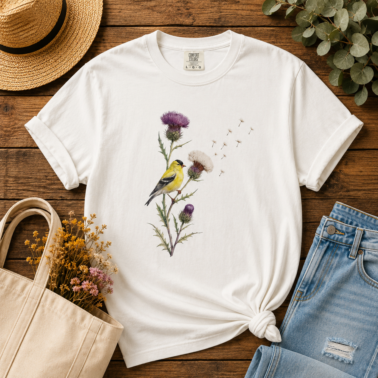 Goldfinch & Thistle Tee