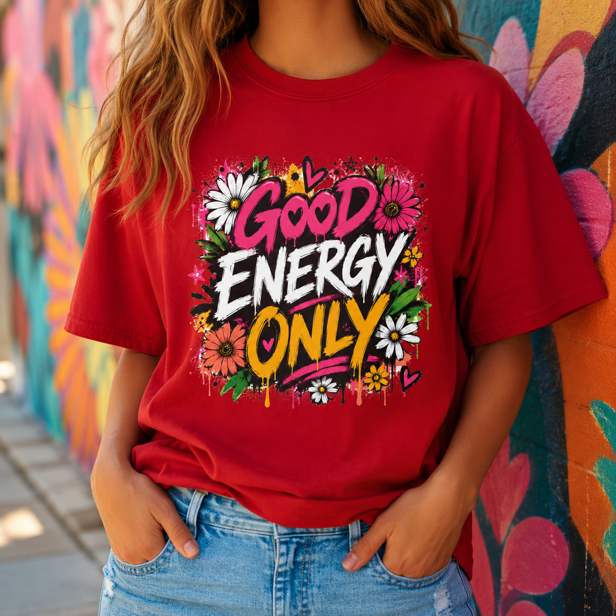 Good Energy Only — Graffiti Tee