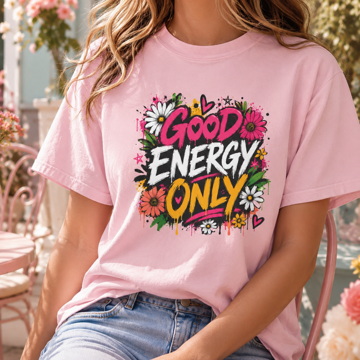 Good Energy Only — Graffiti Tee