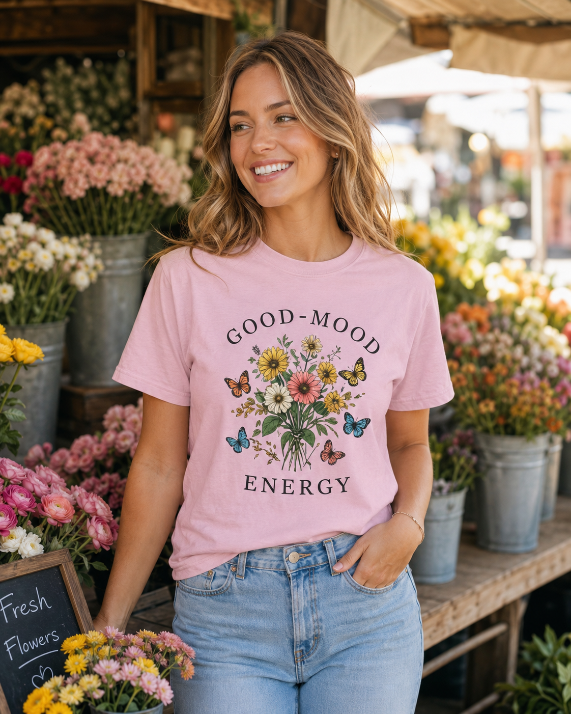 Good-Mood Energy Bouquet Tee