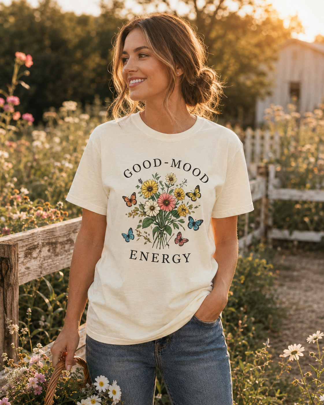 Good-Mood Energy Bouquet Tee